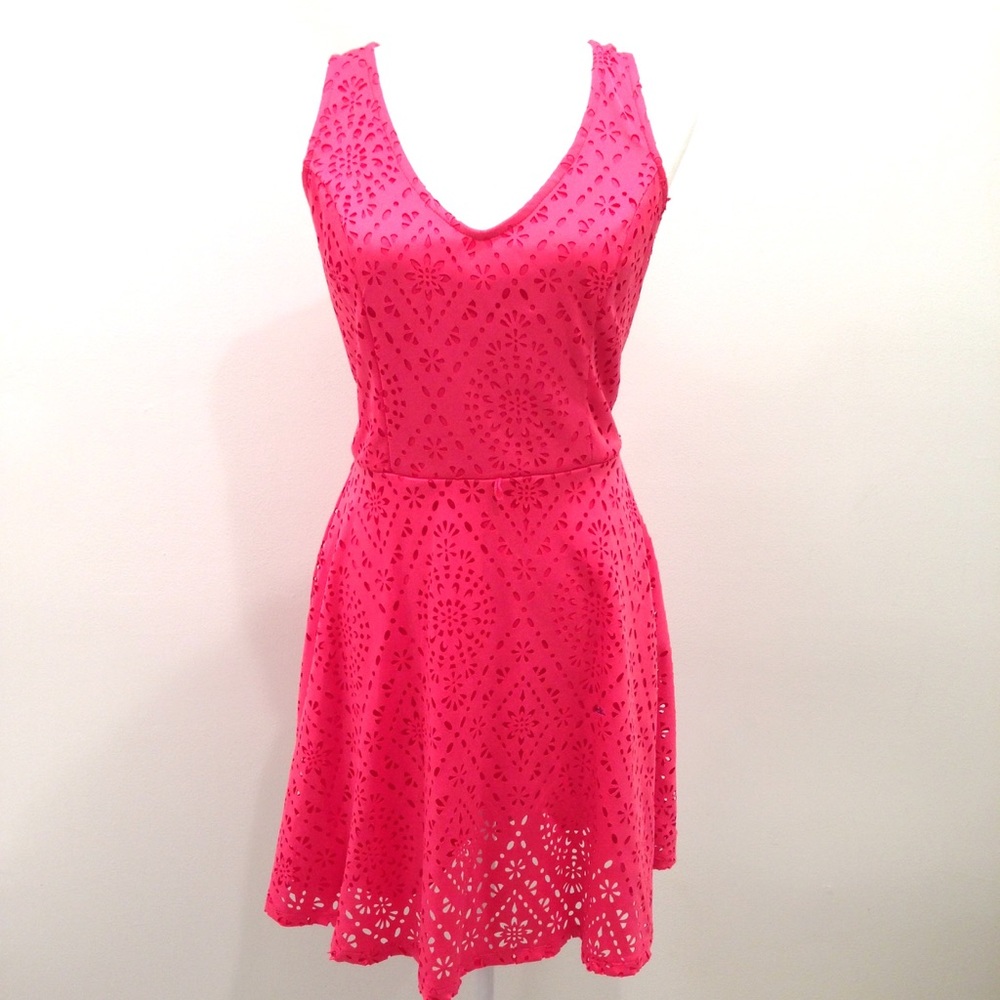 NWT Candie's Laser Cut Scuba Skater Dress